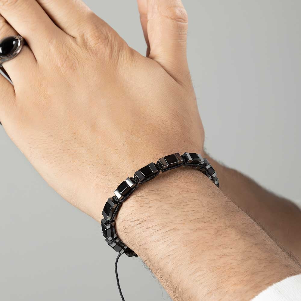 Black Onyx Bead Bracelet