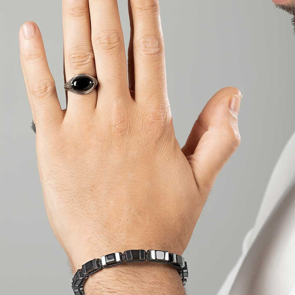 Black Onyx Bead Bracelet