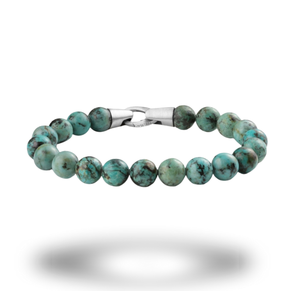 African Turquoise Stone Spiritual Beads Bracelet