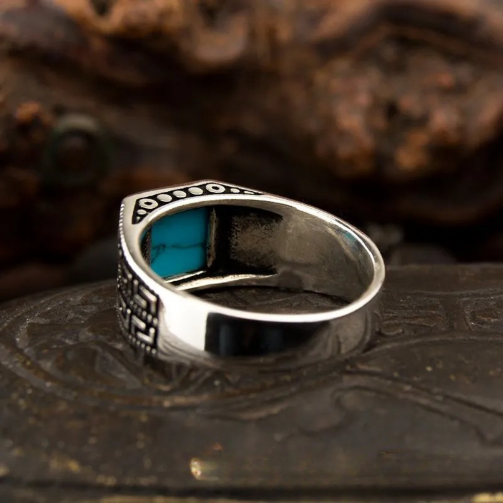 Small Square Turquoise Ring